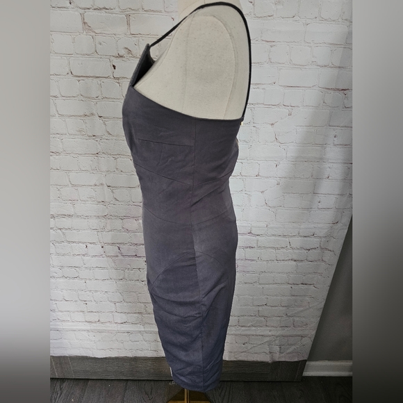 Celeb Boutique Vintage Leather Dress with Snake Contrast | Gray | Small | EUC - Picture 4 of 13